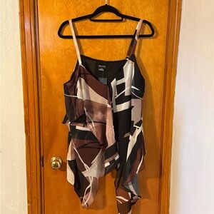 City Chic Black and Brown Top